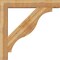 Ekena Millwork Funston Block Rough Sawn Bracket w/ Offset Brace, Western Red Cedar, 8"W x 48"D x 48"H BKT0806X48X48FST05RWR - alternate 3